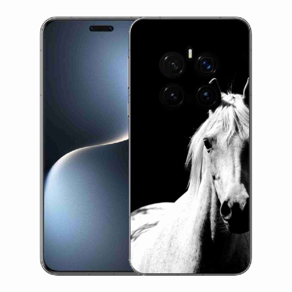 Gélový kryt mmCase na Honor Magic 7 Pro 5G - biely kôň 5