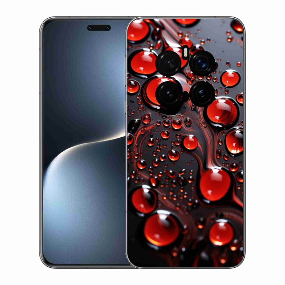 Gélový kryt mmCase na Honor Magic 7 Pro 5G - červené kvapky 2