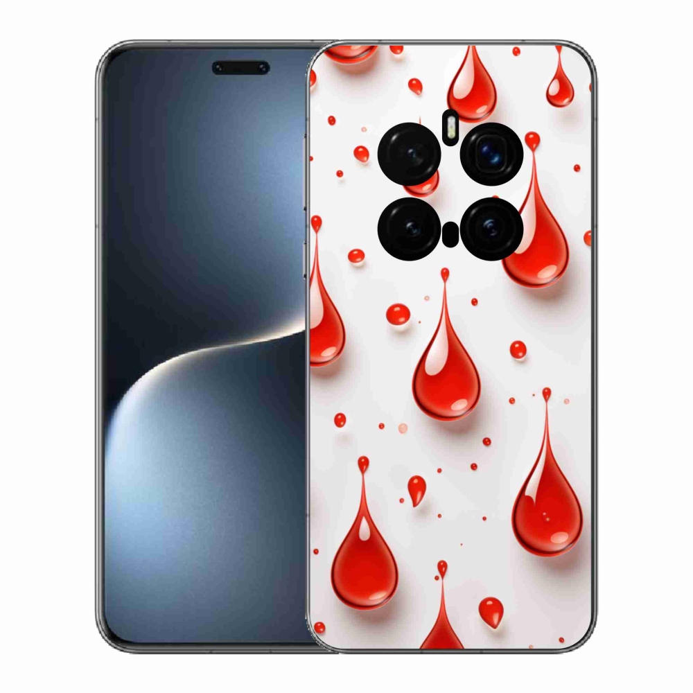 Gélový kryt mmCase na Honor Magic 7 Pro 5G - červené kvapky