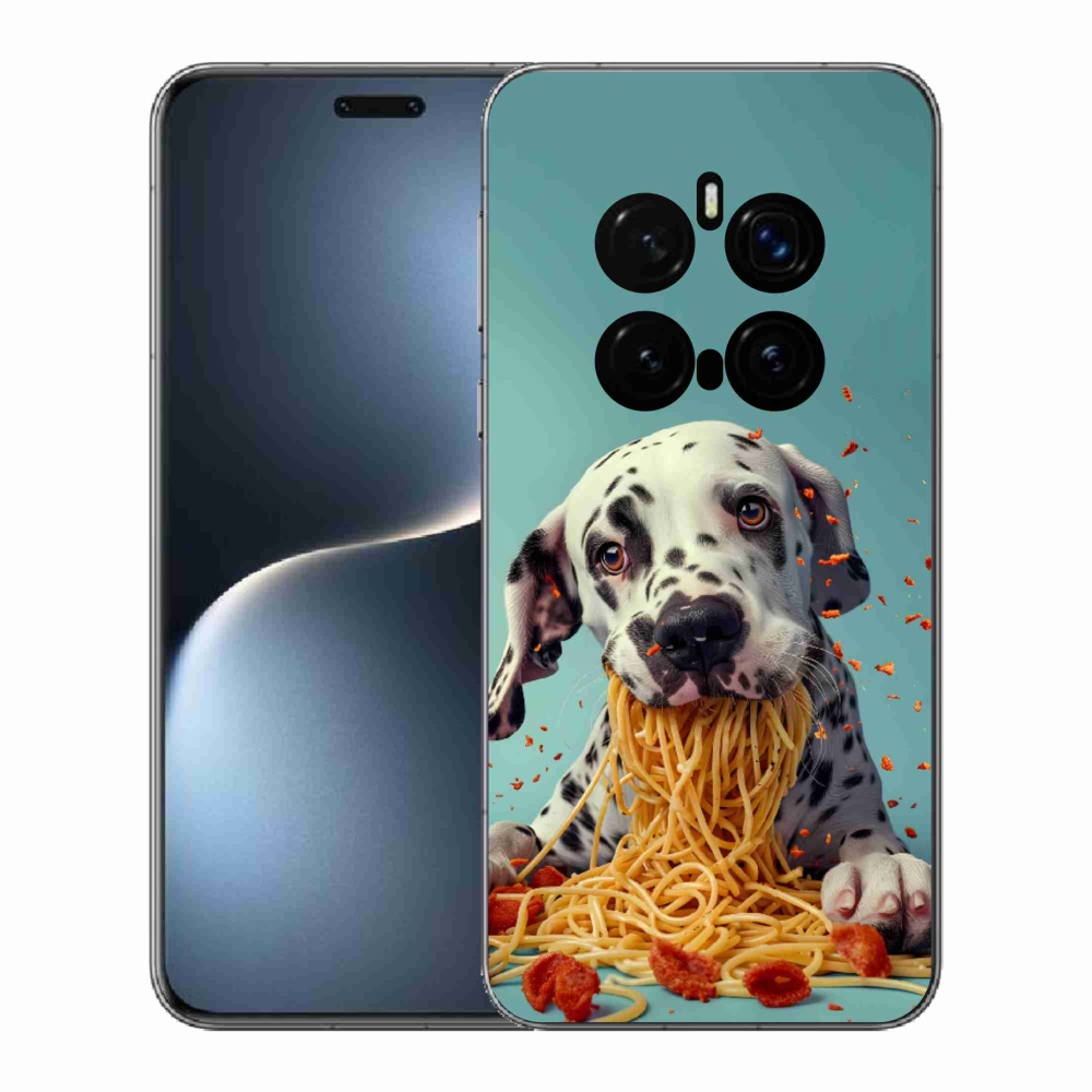 Gélový kryt mmCase na Honor Magic 7 Pro 5G - dalmatín a špagety