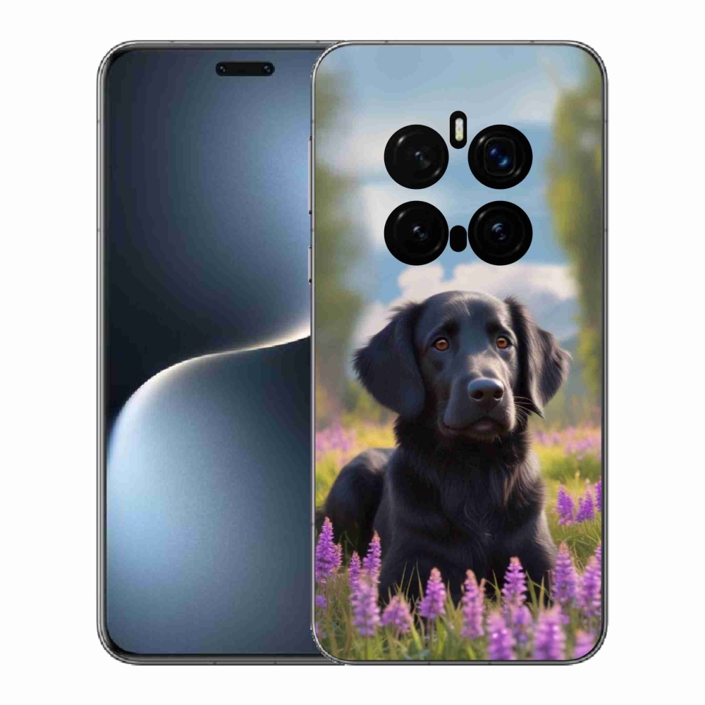 Gélový kryt mmCase na Honor Magic 7 Pro 5G - elegantný čierny retriever