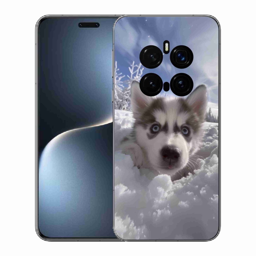 Gélový kryt mmCase na Honor Magic 7 Pro 5G - husky v snehu