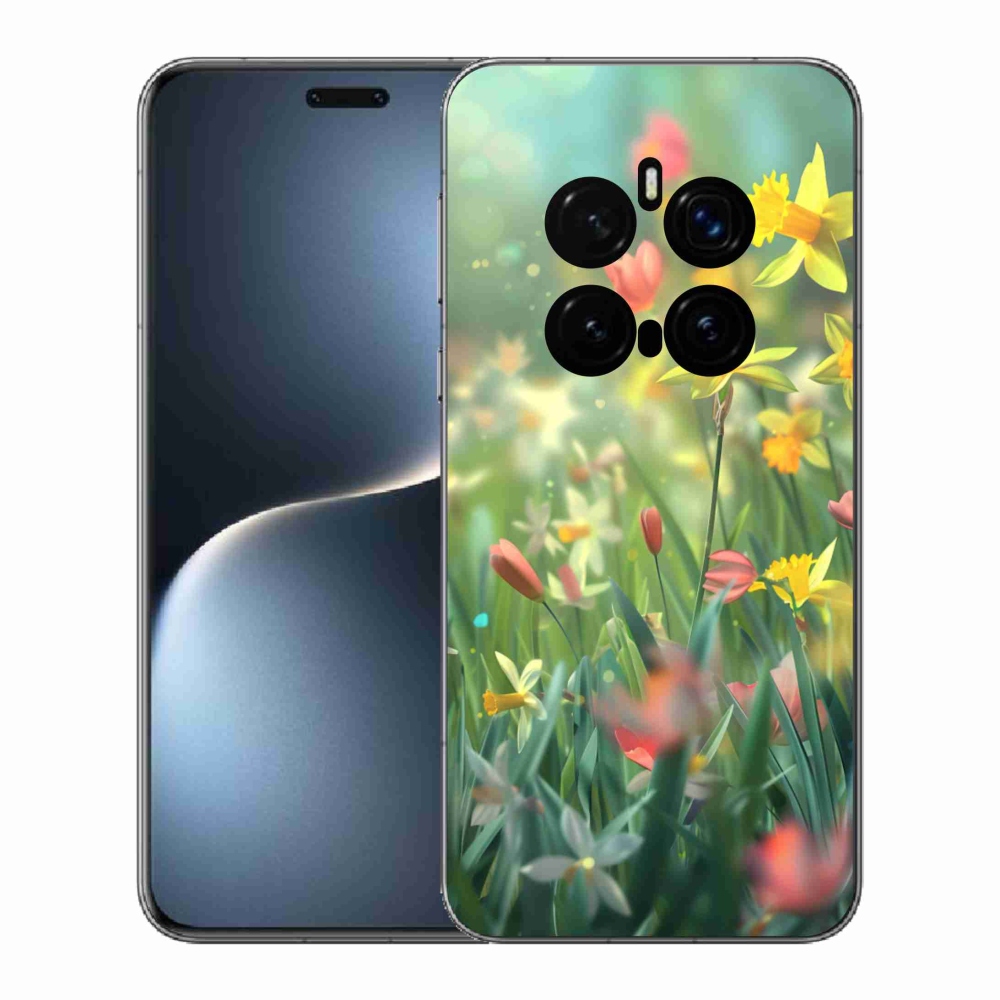 Gélový kryt mmCase na Honor Magic 7 Pro 5G - jarné kvety