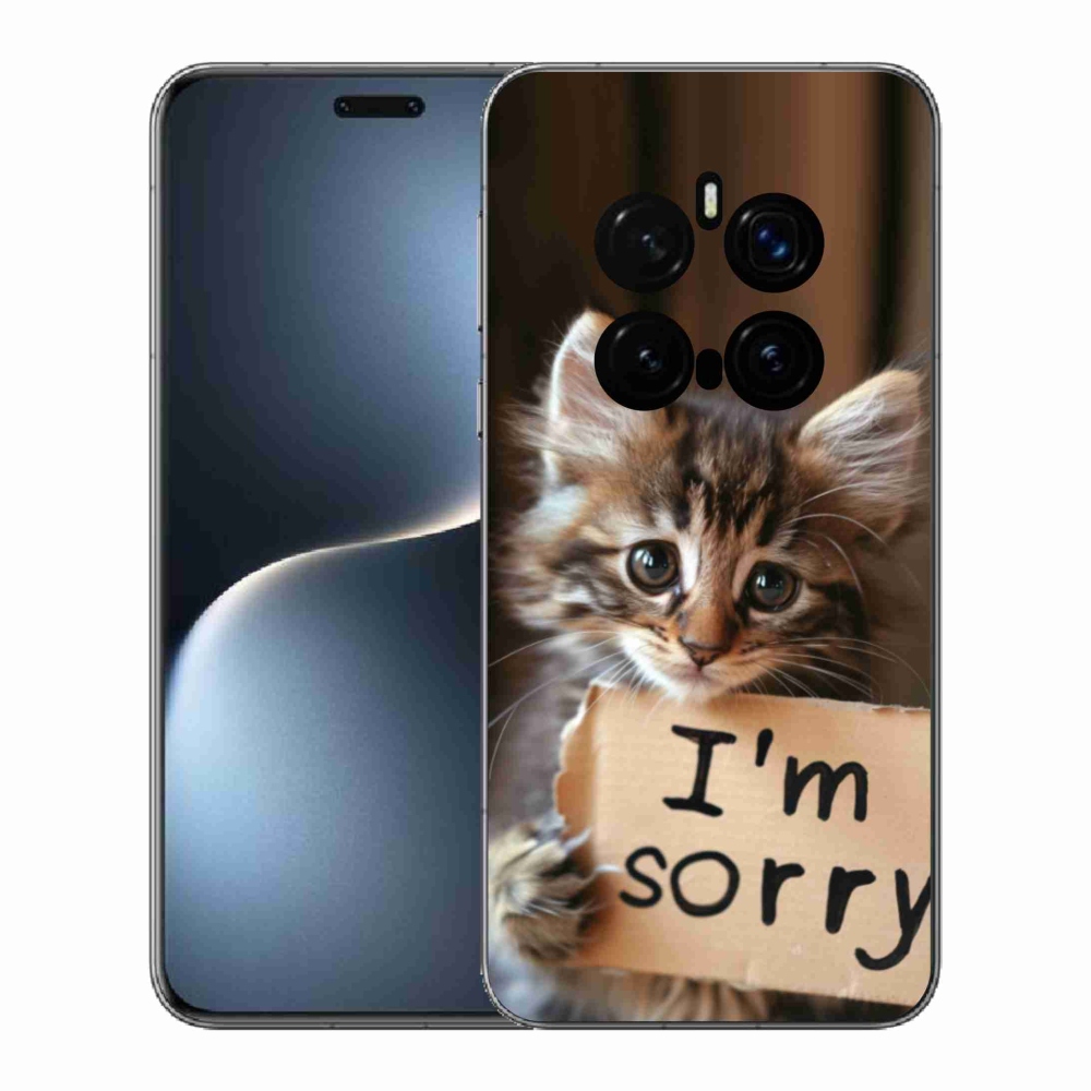 Gélový kryt mmCase na Honor Magic 7 Pro 5G - mačacie ospravedlnenie