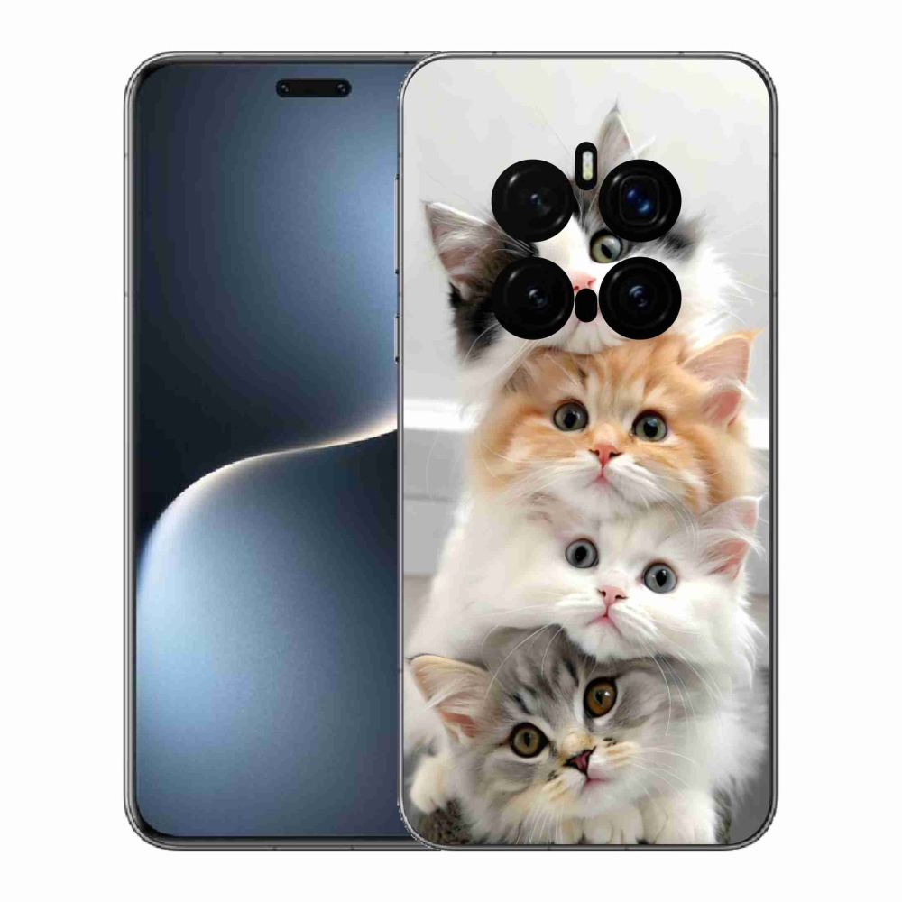 Gélový kryt mmCase na Honor Magic 7 Pro 5G - mačacia partia