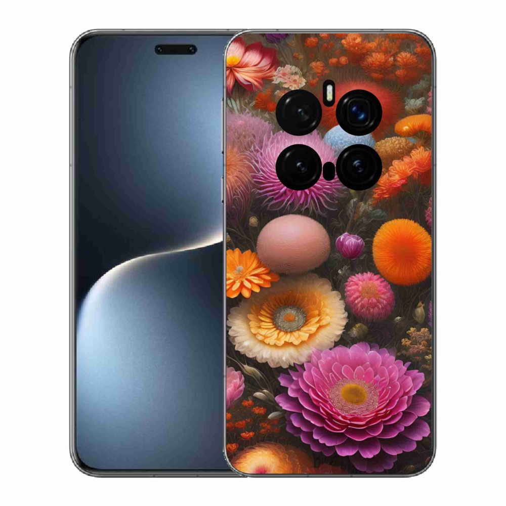 Gélový kryt mmCase na Honor Magic 7 Pro 5G - kvetinová kompozícia