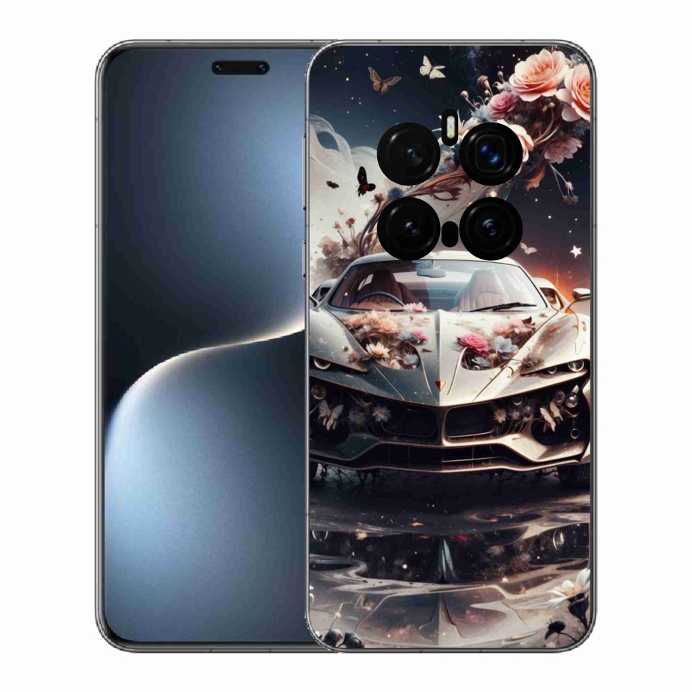 Gélový kryt mmCase na Honor Magic 7 Pro 5G - kvetinový športový automobil
