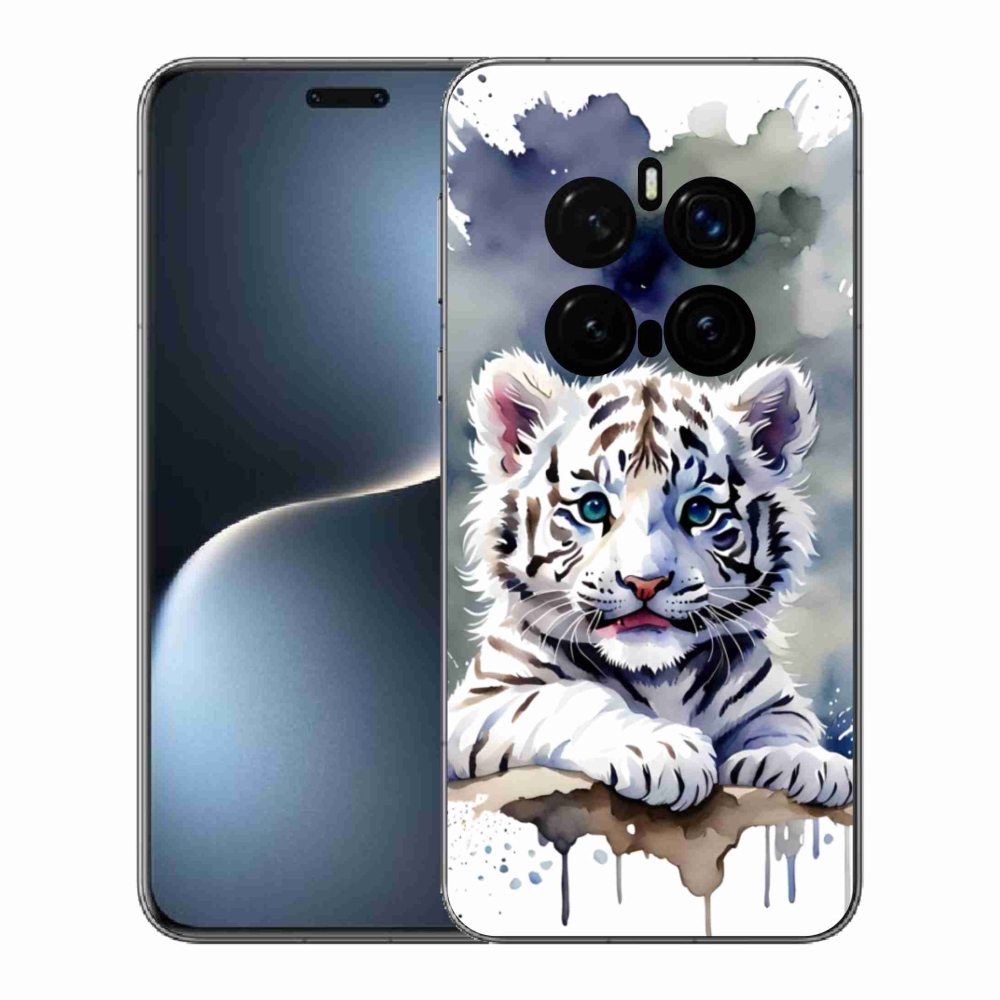 Gélový kryt mmCase na Honor Magic 7 Pro 5G - mláďa bieleho tigra