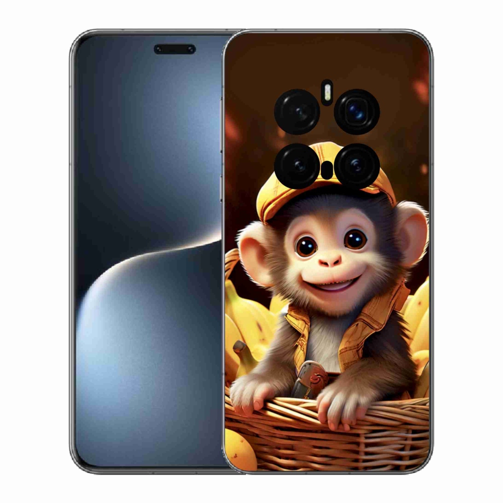 Gélový kryt mmCase na Honor Magic 7 Pro 5G - opice v košíku