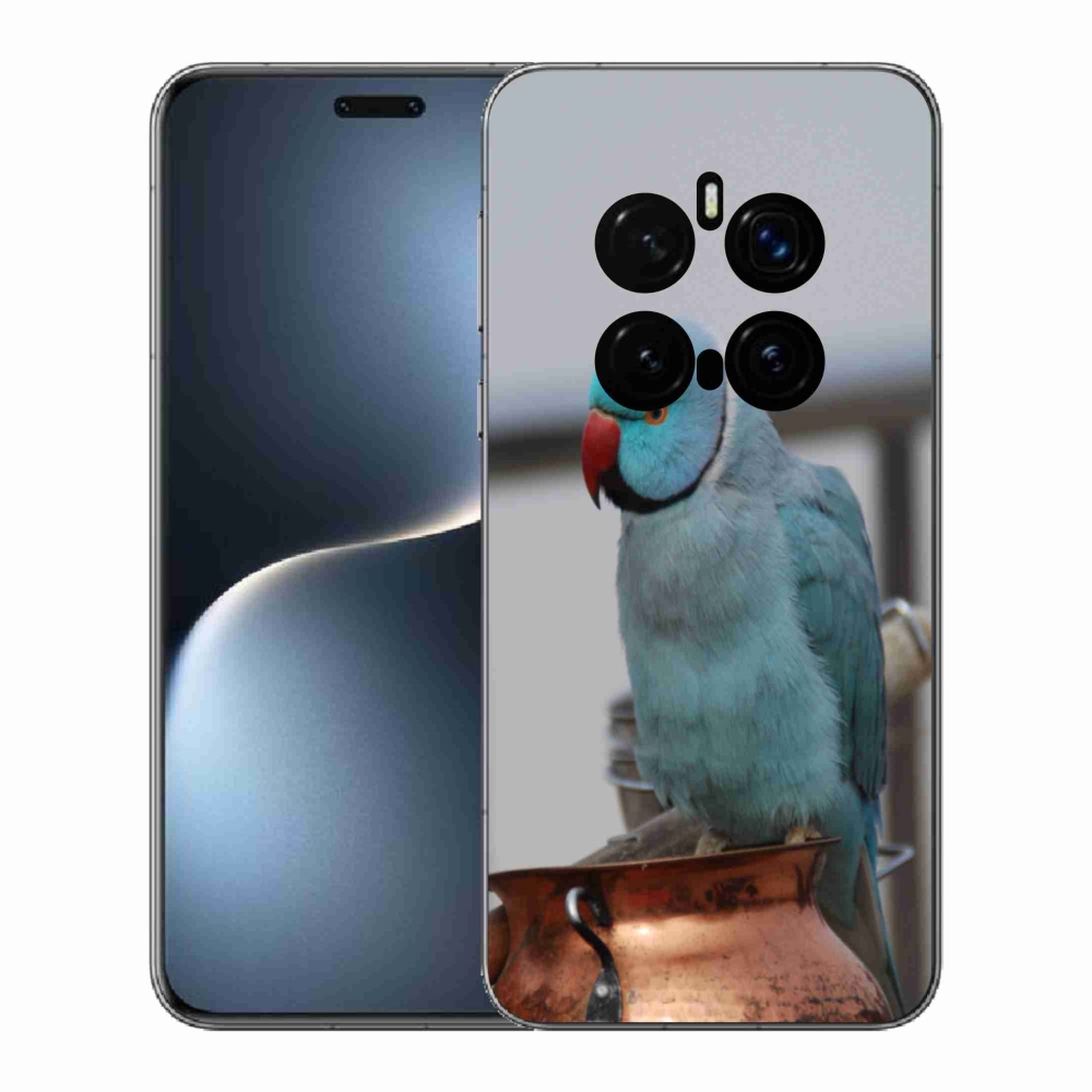 Gélový kryt mmCase na Honor Magic 7 Pro 5G - papagáj Alexandr modrý