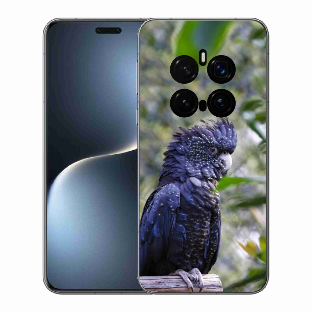 Gélový kryt mmCase na Honor Magic 7 Pro 5G - papagáj kakadu čierny