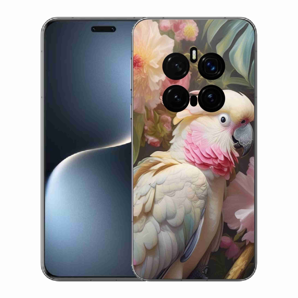 Gélový kryt mmCase na Honor Magic 7 Pro 5G - papagáj kakadu ružový 2