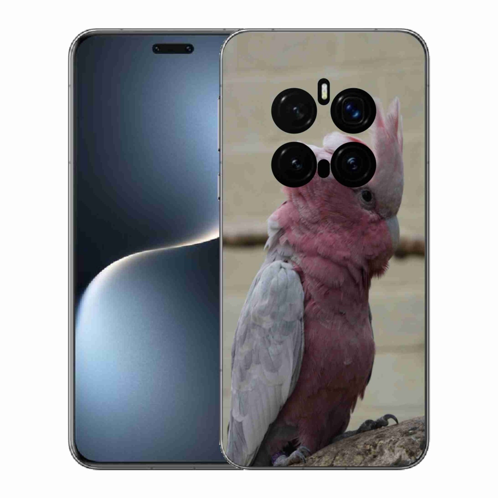 Gélový kryt mmCase na Honor Magic 7 Pro 5G - papagáj kakadu ružový