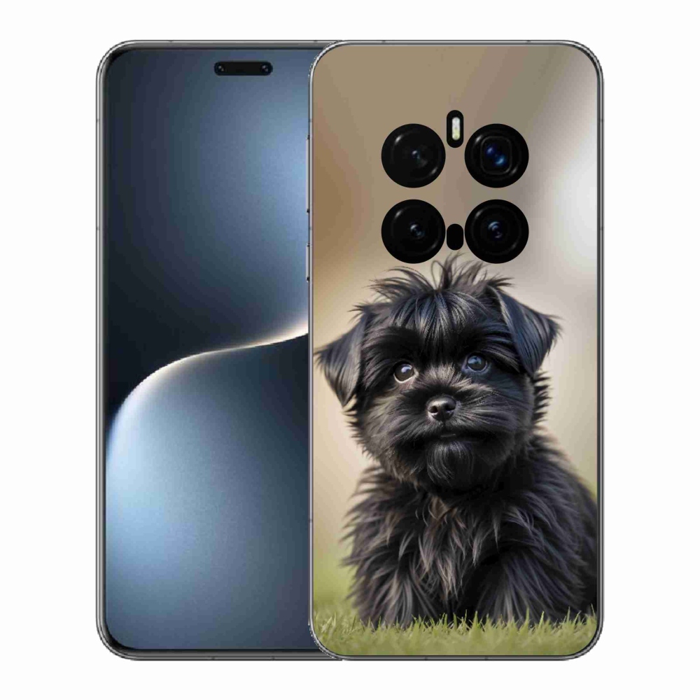 Gélový kryt mmCase na Honor Magic 7 Pro 5G - roztomilý čierny psík