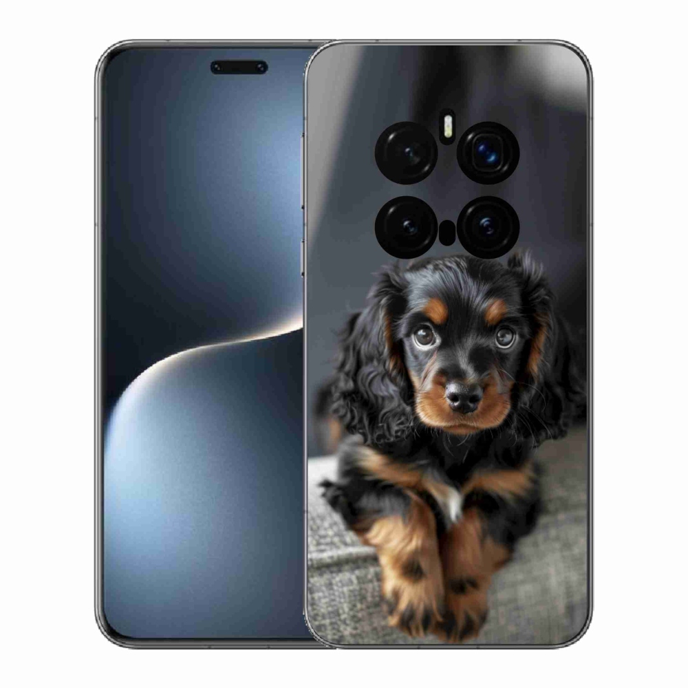 Gélový kryt mmCase na Honor Magic 7 Pro 5G - roztomilý dlhosrstý jazvečík