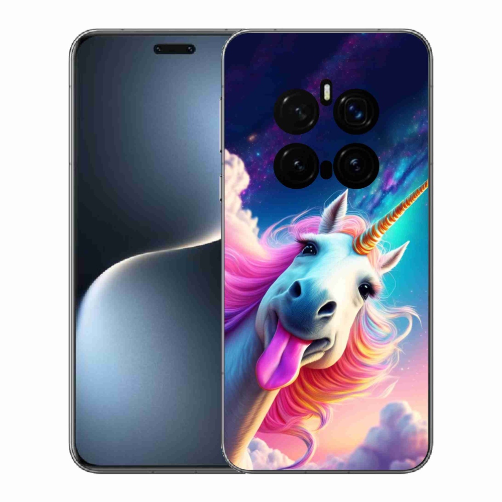 Gélový kryt mmCase na Honor Magic 7 Pro 5G - šialený jednorožec