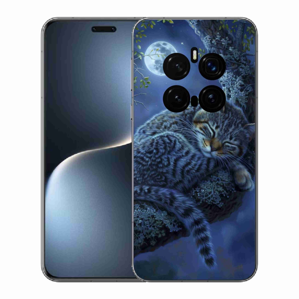 Gélový kryt mmCase na Honor Magic 7 Pro 5G - spiaca mačka