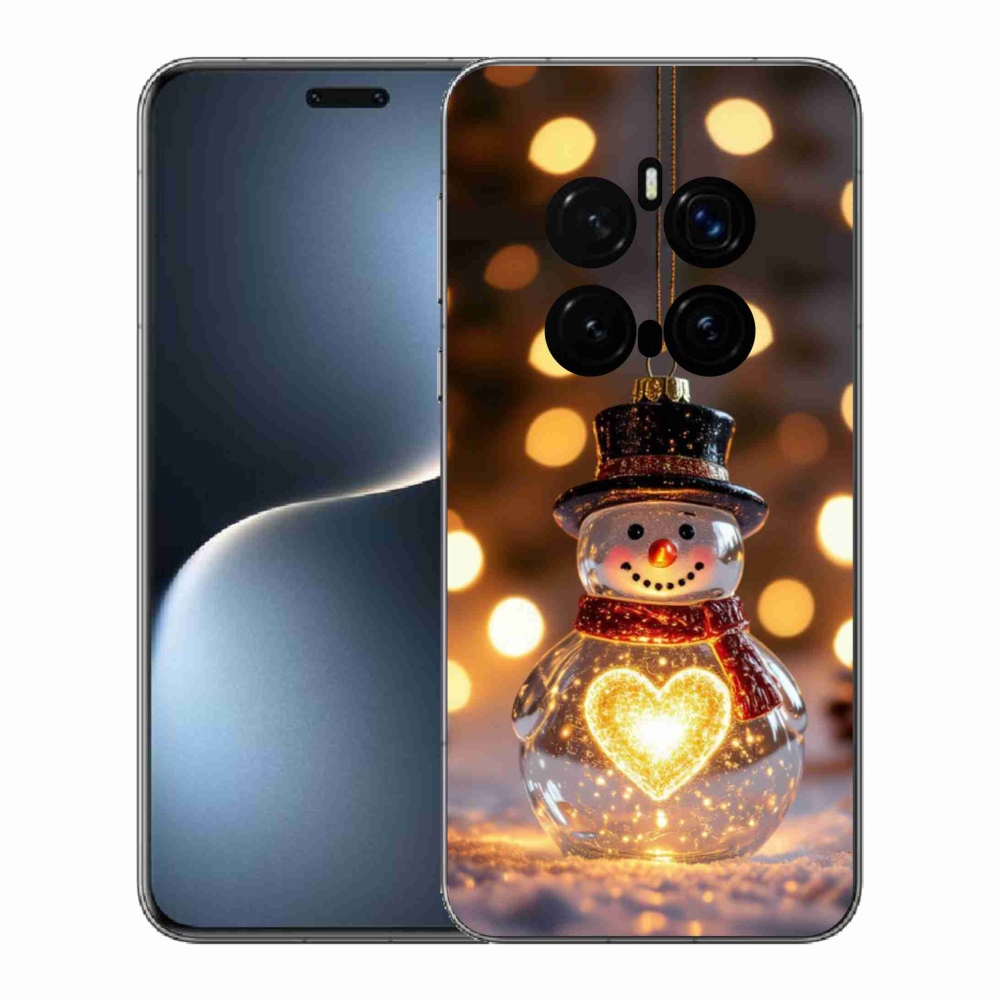 Gélový kryt mmCase na Honor Magic 7 Pro 5G - svietiaci vianočný snehuliak