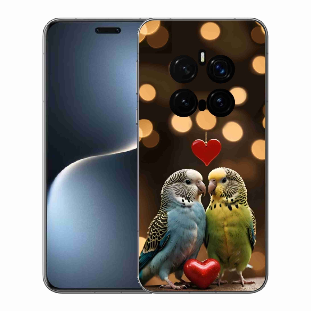 Gélový kryt mmCase na Honor Magic 7 Pro 5G - zamilovaní papagáje
