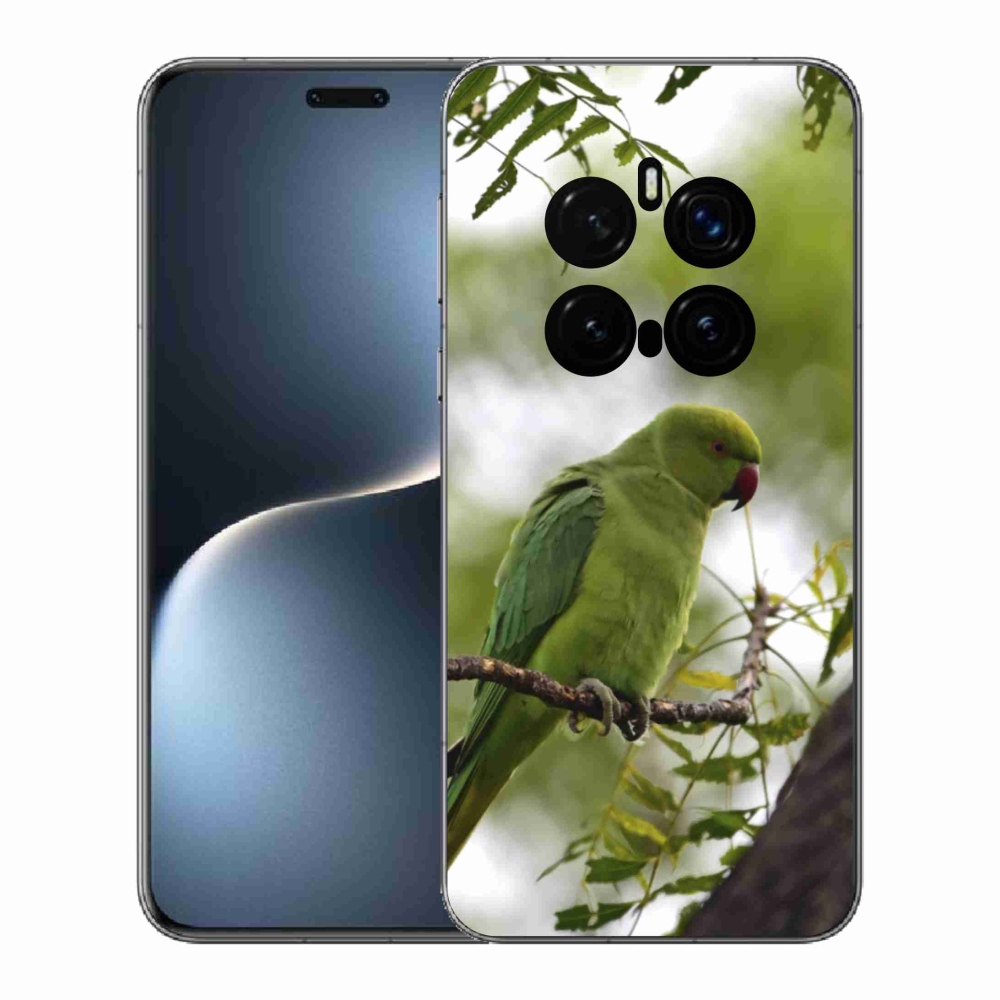 Gélový kryt mmCase na Honor Magic 7 Pro 5G - zelený papagáj