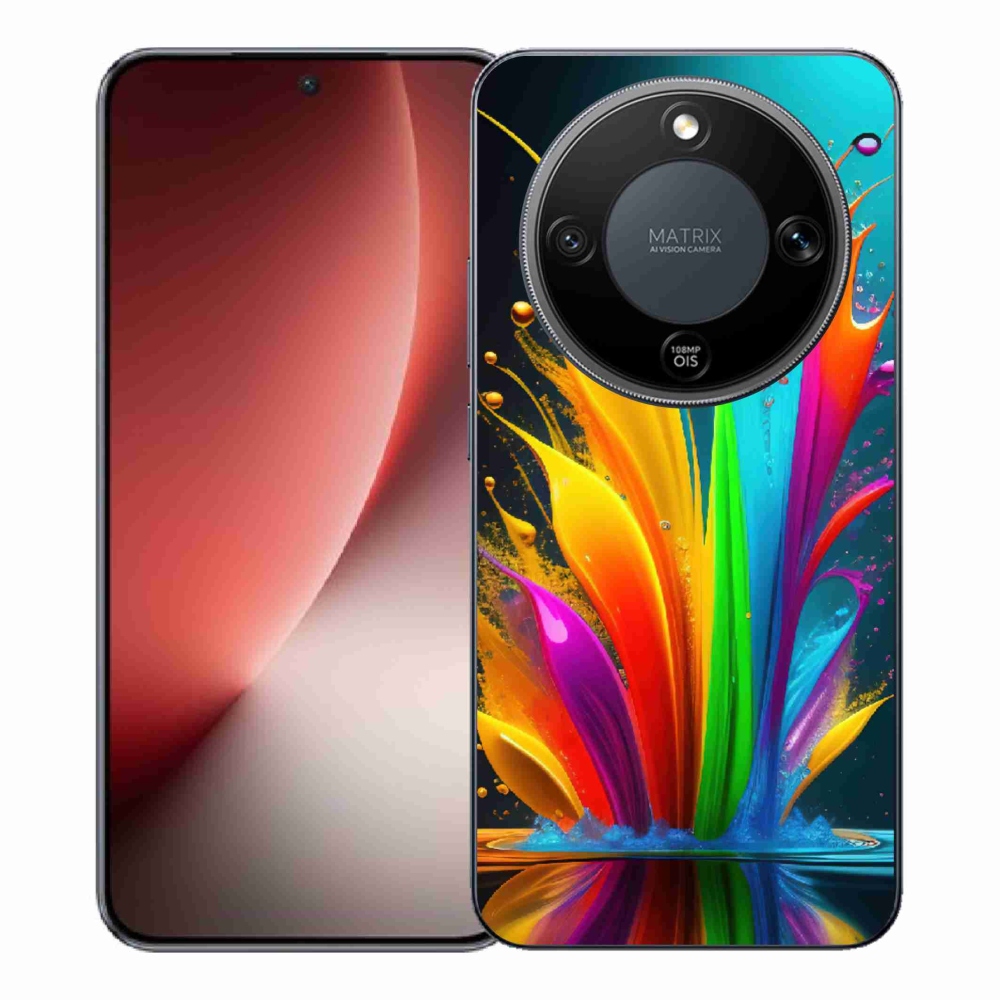 Gélový kryt mmCase na Honor Magic 8 Lite 5G - abstraktný motív 1