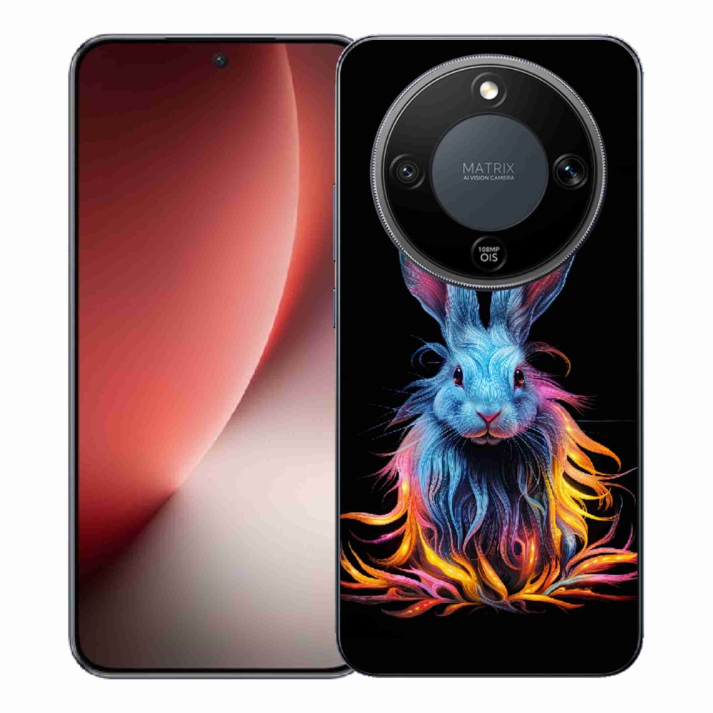Gélový kryt mmCase na Honor Magic 8 Lite 5G - abstraktný zajac