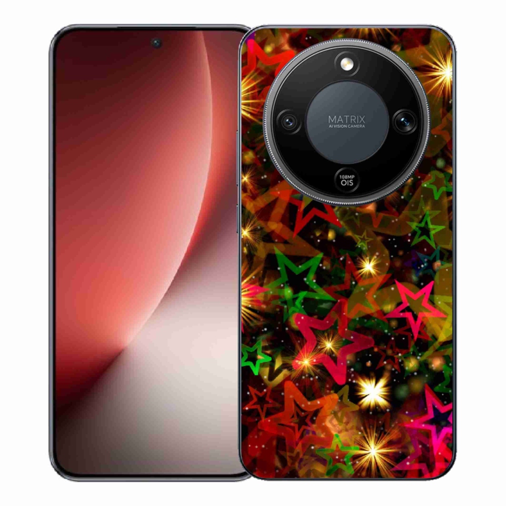 Gélový kryt mmCase na Honor Magic 8 Lite 5G - farebné hviezdičky