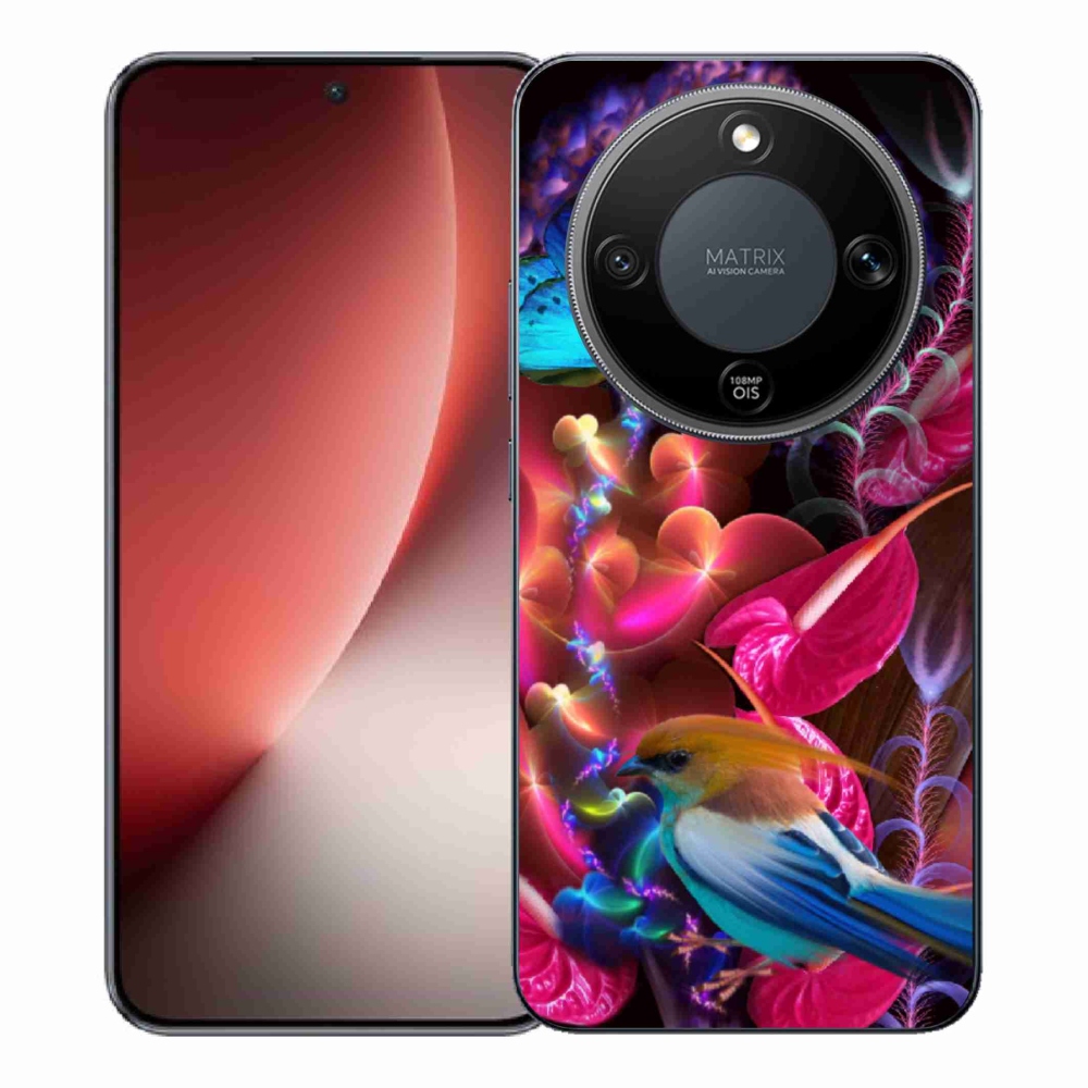 Gélový kryt mmCase na Honor Magic 8 Lite 5G - farebné kvety