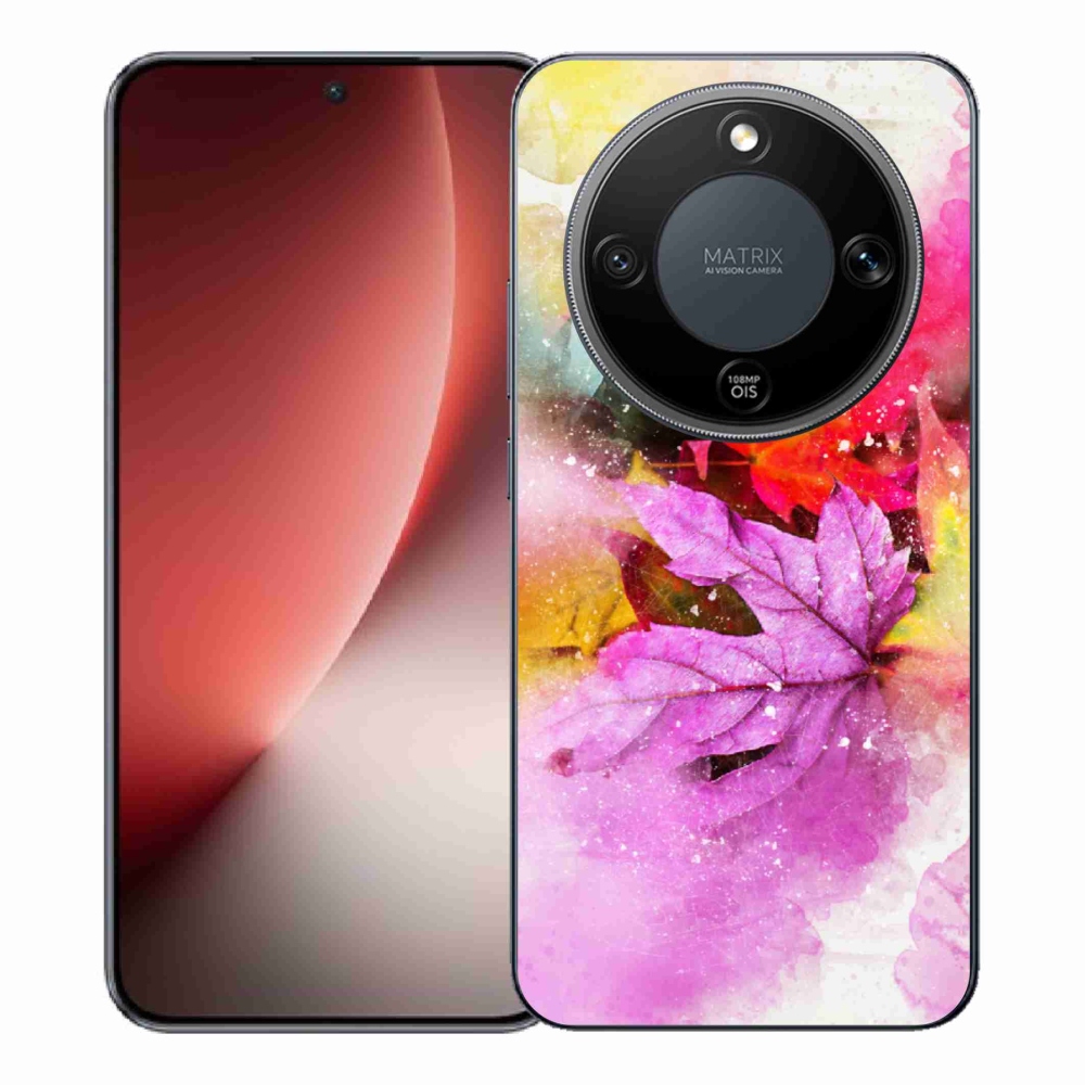 Gélový kryt mmCase na Honor Magic 8 Lite 5G - farebné listy