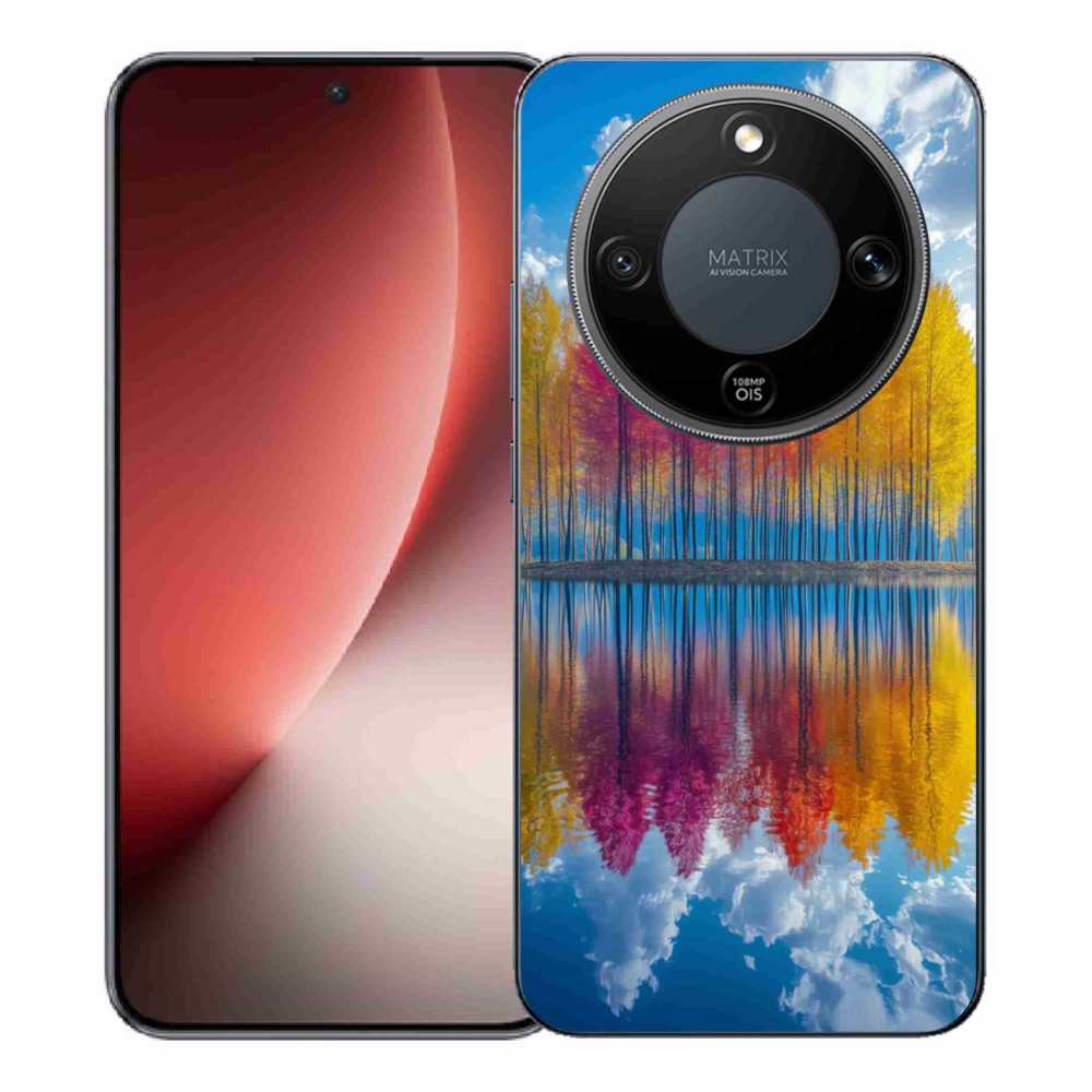 Gélový kryt mmCase na Honor Magic 8 Lite 5G - farebné stromy