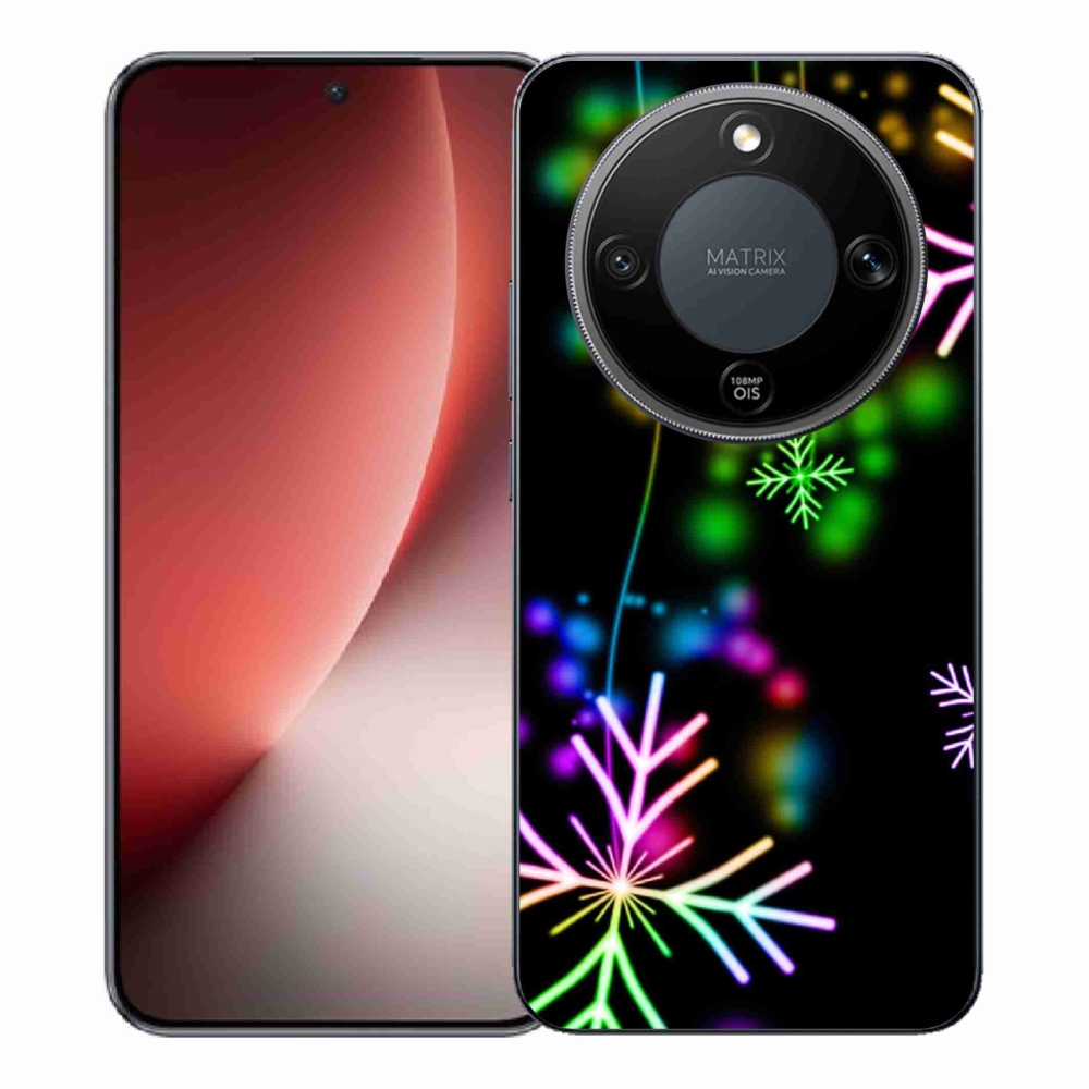 Gélový kryt mmCase na Honor Magic 8 Lite 5G - farebné vločky