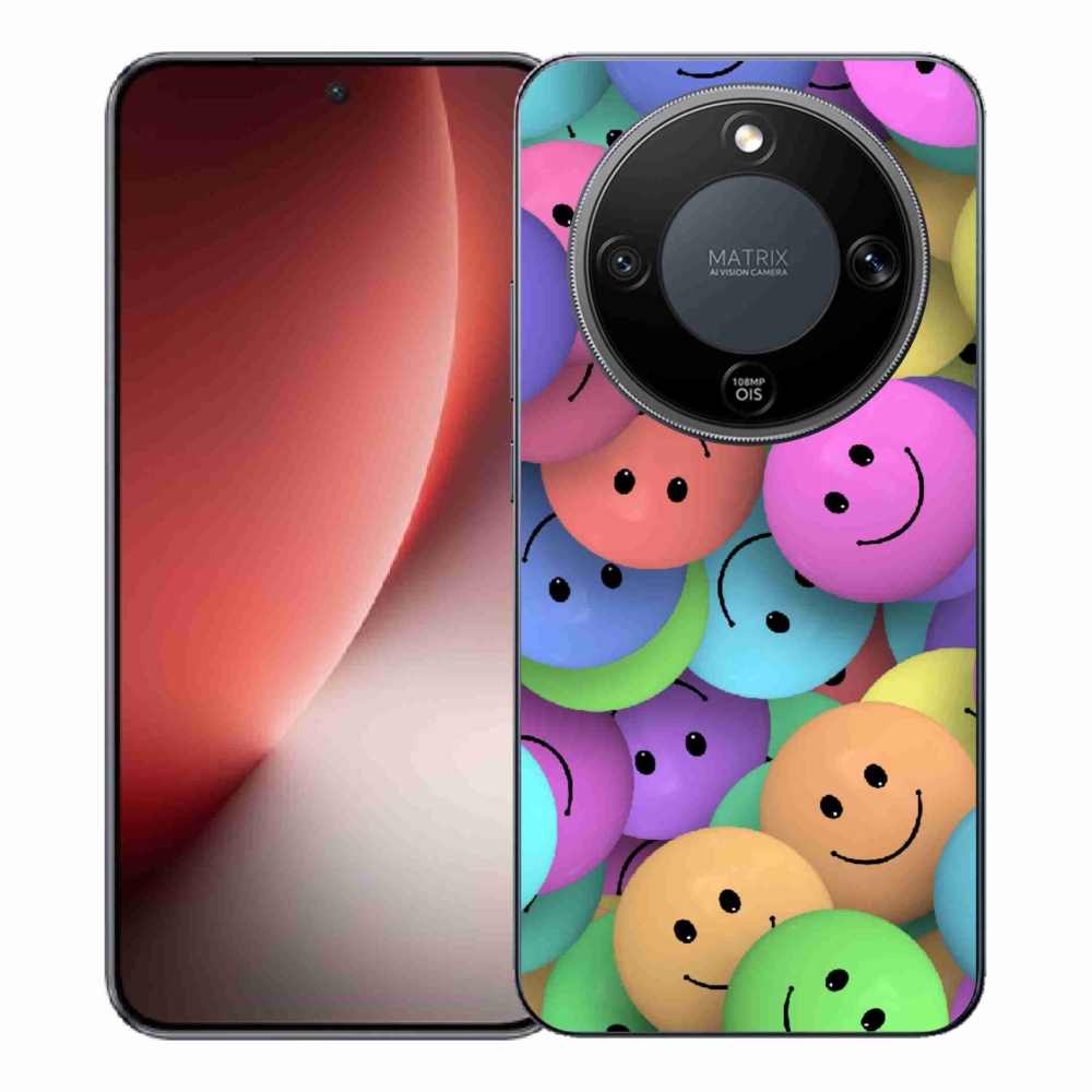 Gélový kryt mmCase na Honor Magic 8 Lite 5G - farební smajlíci