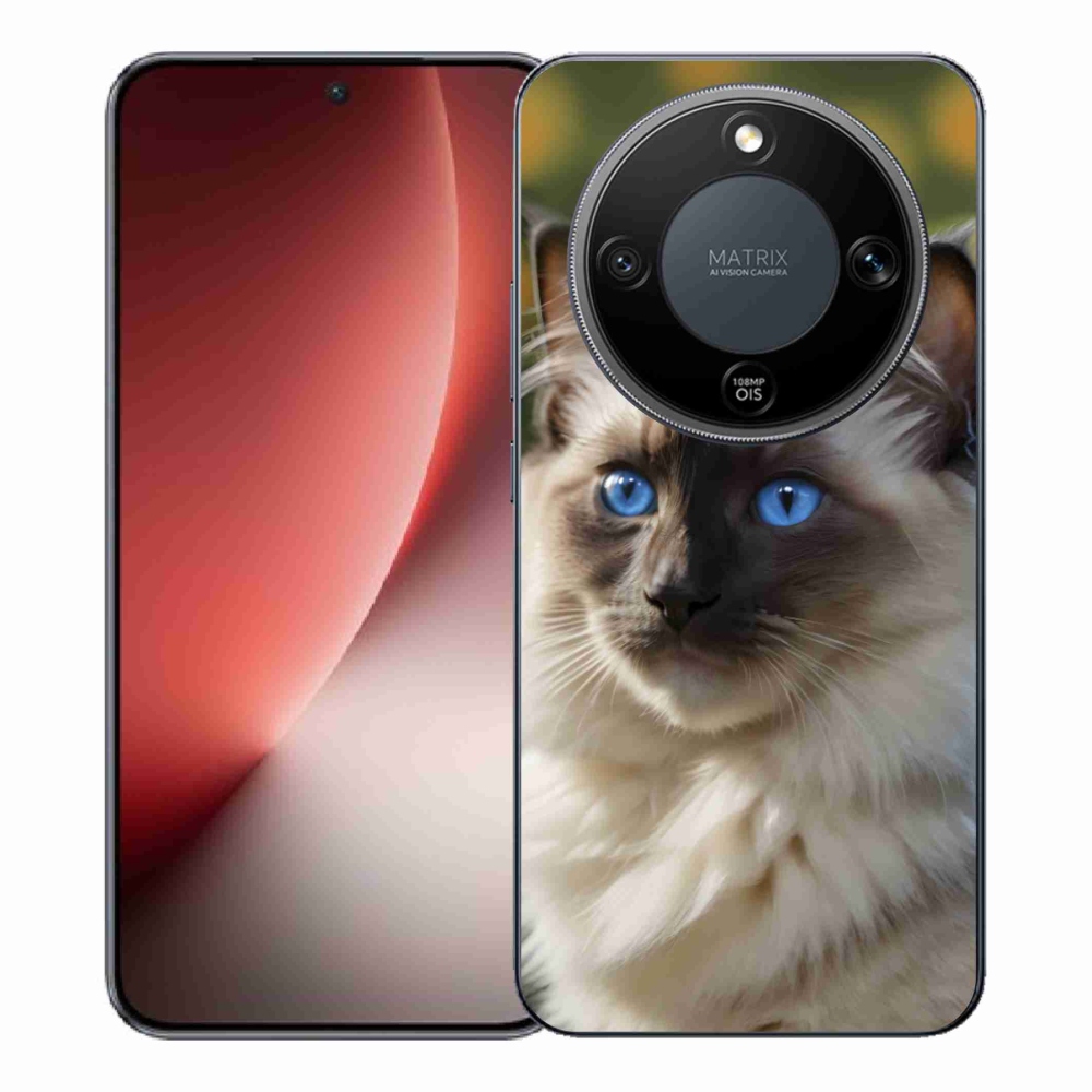 Gélový kryt mmCase na Honor Magic 8 Lite 5G - biely ragdoll