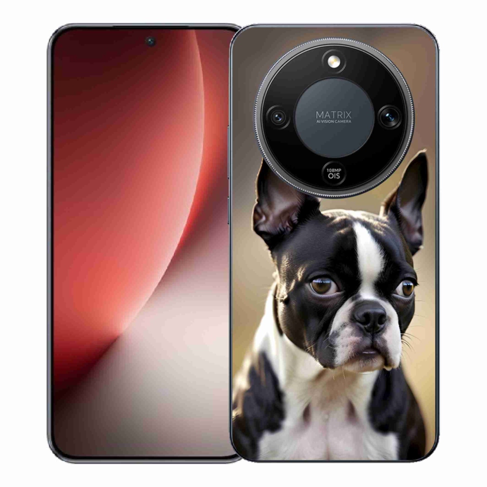 Gélový kryt mmCase na Honor Magic 8 Lite 5G - bostonský teriér