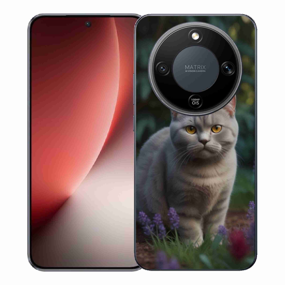 Gélový kryt mmCase na Honor Magic 8 Lite 5G - britská mačka