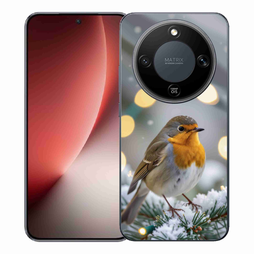 Gélový kryt mmCase na Honor Magic 8 Lite 5G - červienka v zime