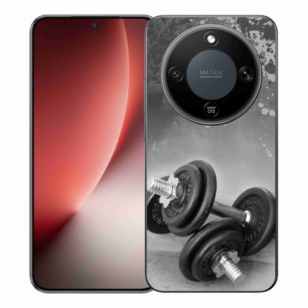 Gélový kryt mmCase na Honor Magic 8 Lite 5G - činky 1