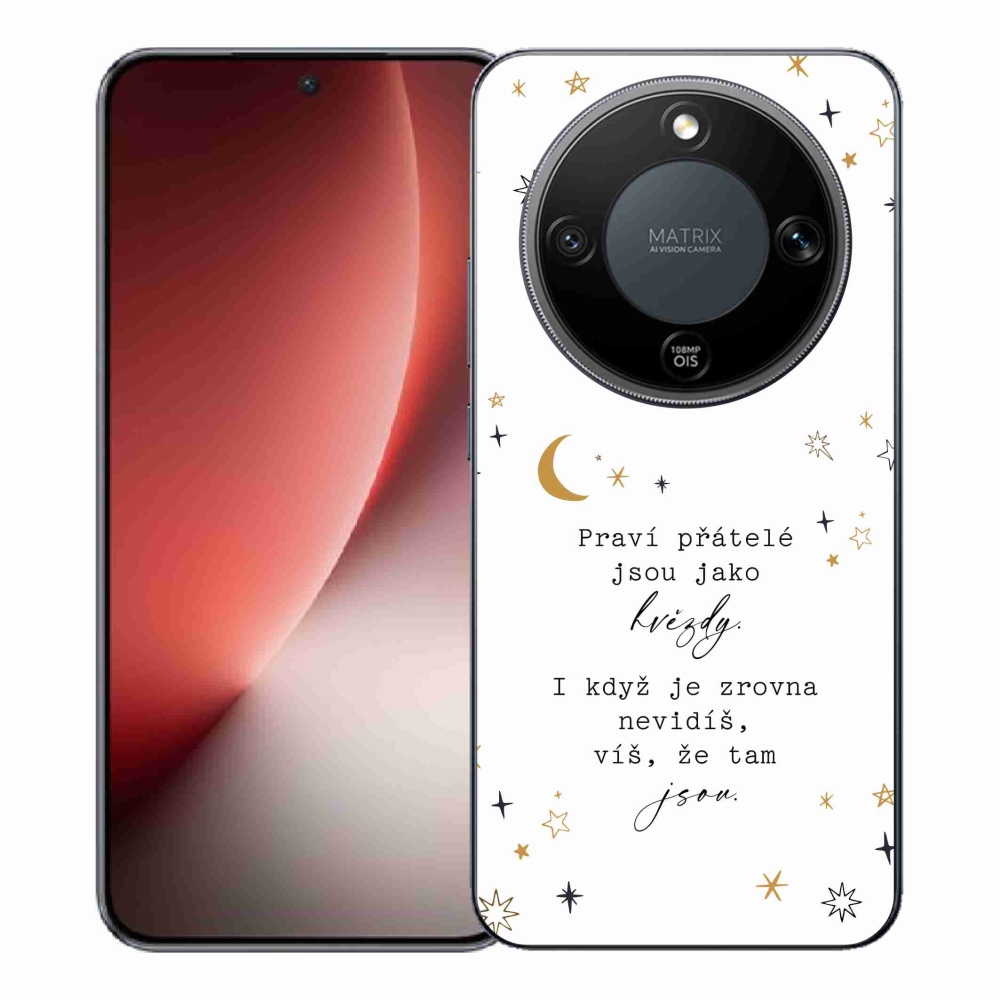 Gélový kryt mmCase na Honor Magic 8 Lite 5G - citát 6 biele pozadie