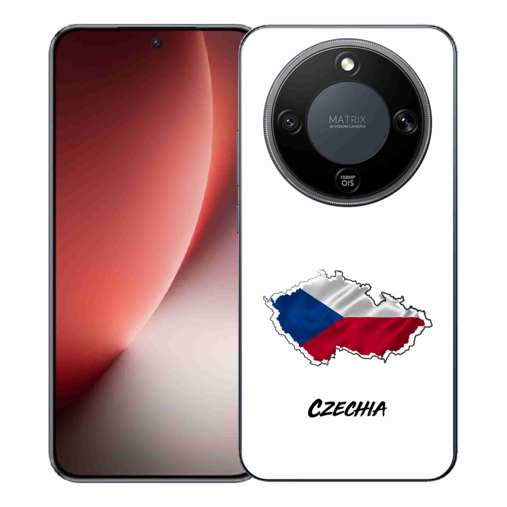 Gélový kryt mmCase na Honor Magic 8 Lite 5G - Czechia biele pozadie