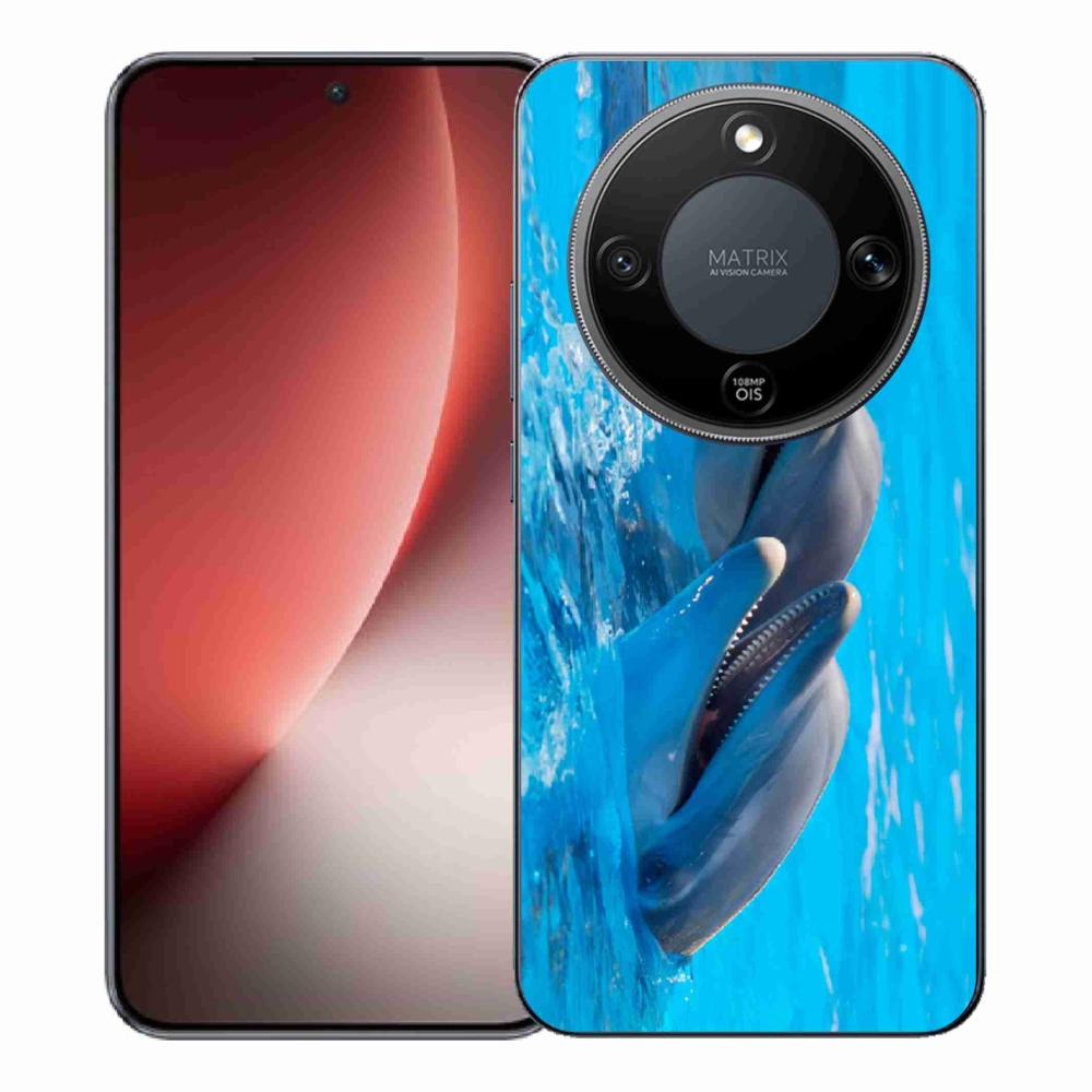 Gélový kryt mmCase na Honor Magic 8 Lite 5G - delfíny