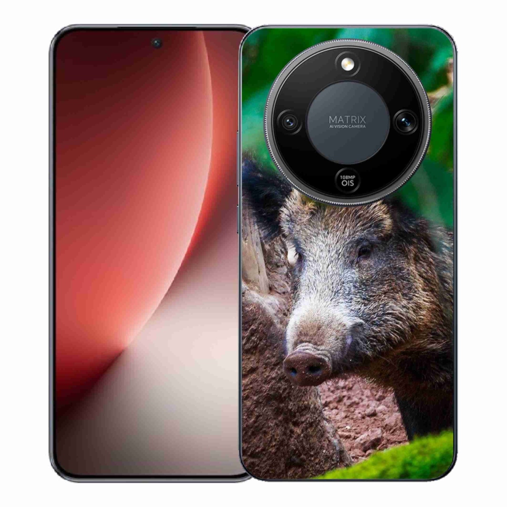 Gélový kryt mmCase na Honor Magic 8 Lite 5G - divoké prasa