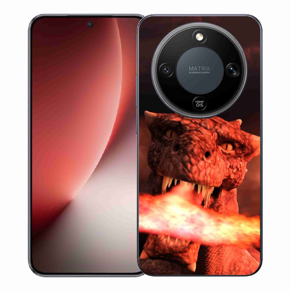 Gélový kryt mmCase na Honor Magic 8 Lite 5G - drak