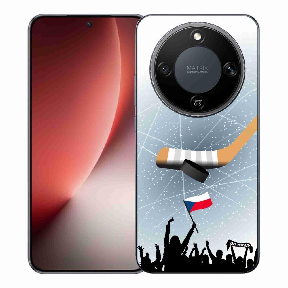 Gélový kryt mmCase na Honor Magic 8 Lite 5G - fanúšikovia hokeja