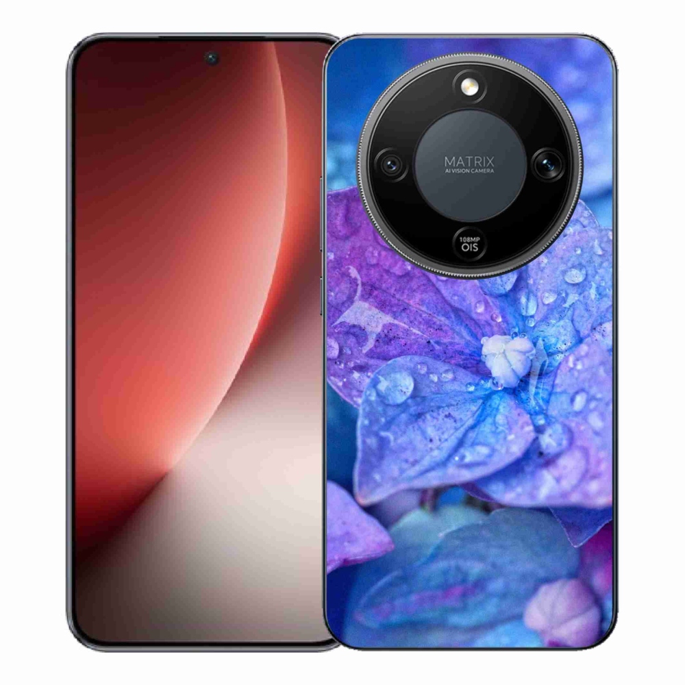 Gélový kryt mmCase na Honor Magic 8 Lite 5G - fialový kvet