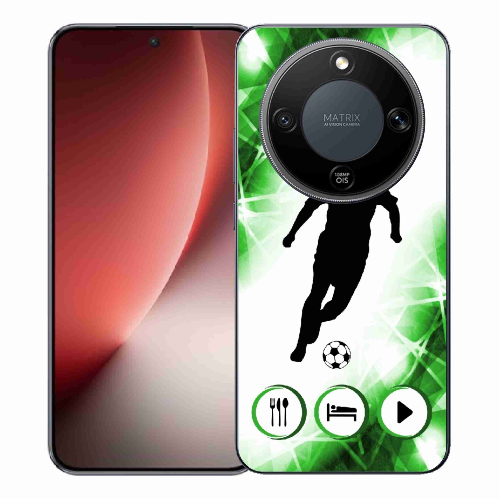 Gélový kryt mmCase na Honor Magic 8 Lite 5G - futbalista