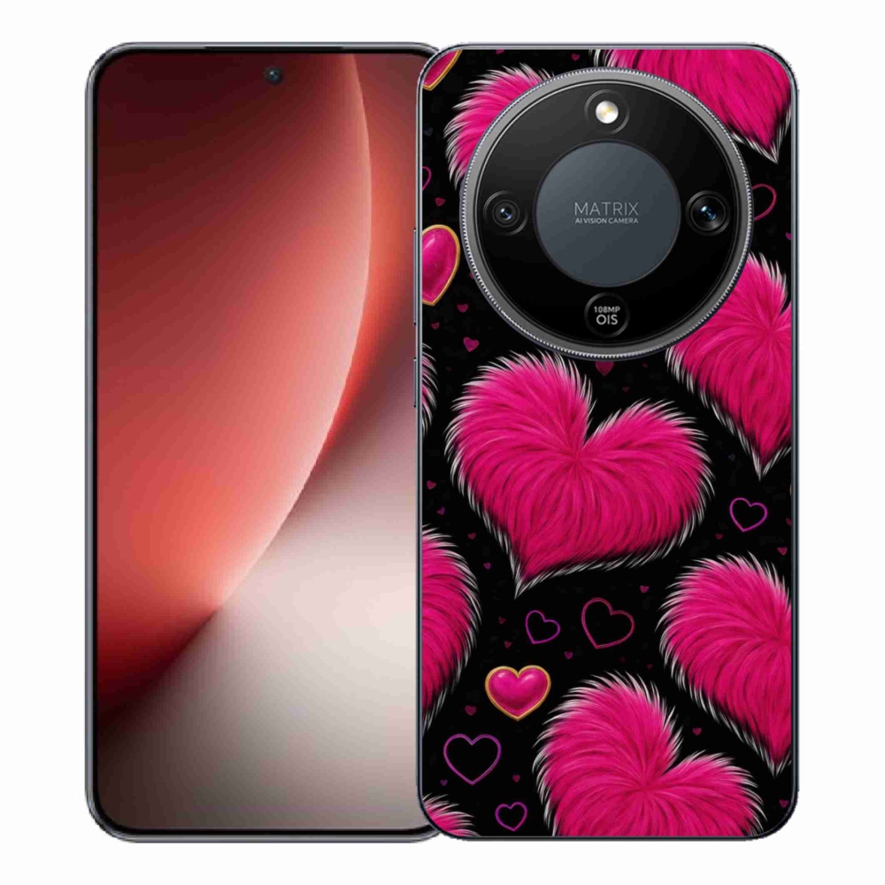 Gélový kryt mmCase na Honor Magic 8 Lite 5G - hebké srdce