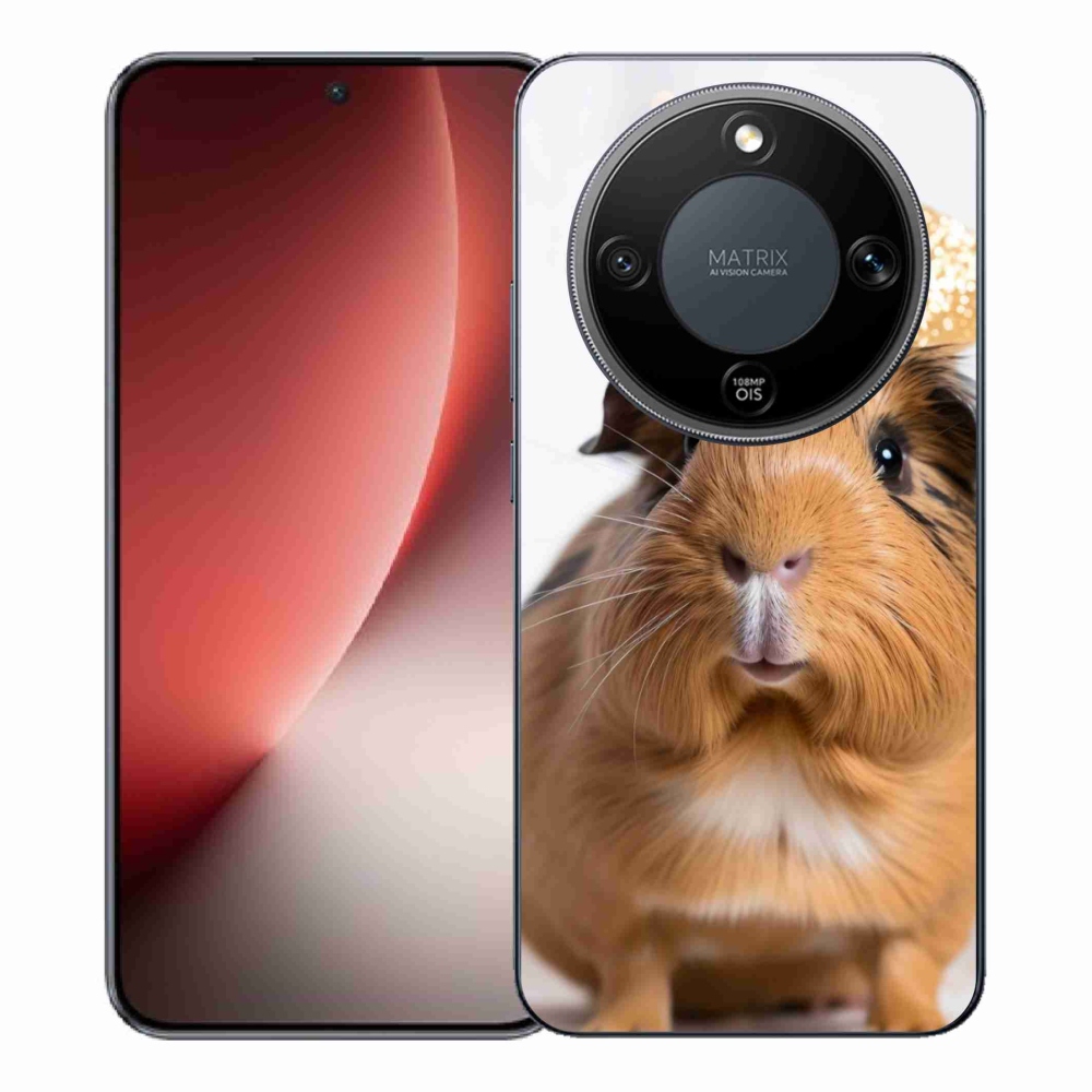 Gélový kryt mmCase na Honor Magic 8 Lite 5G - hnedé morča