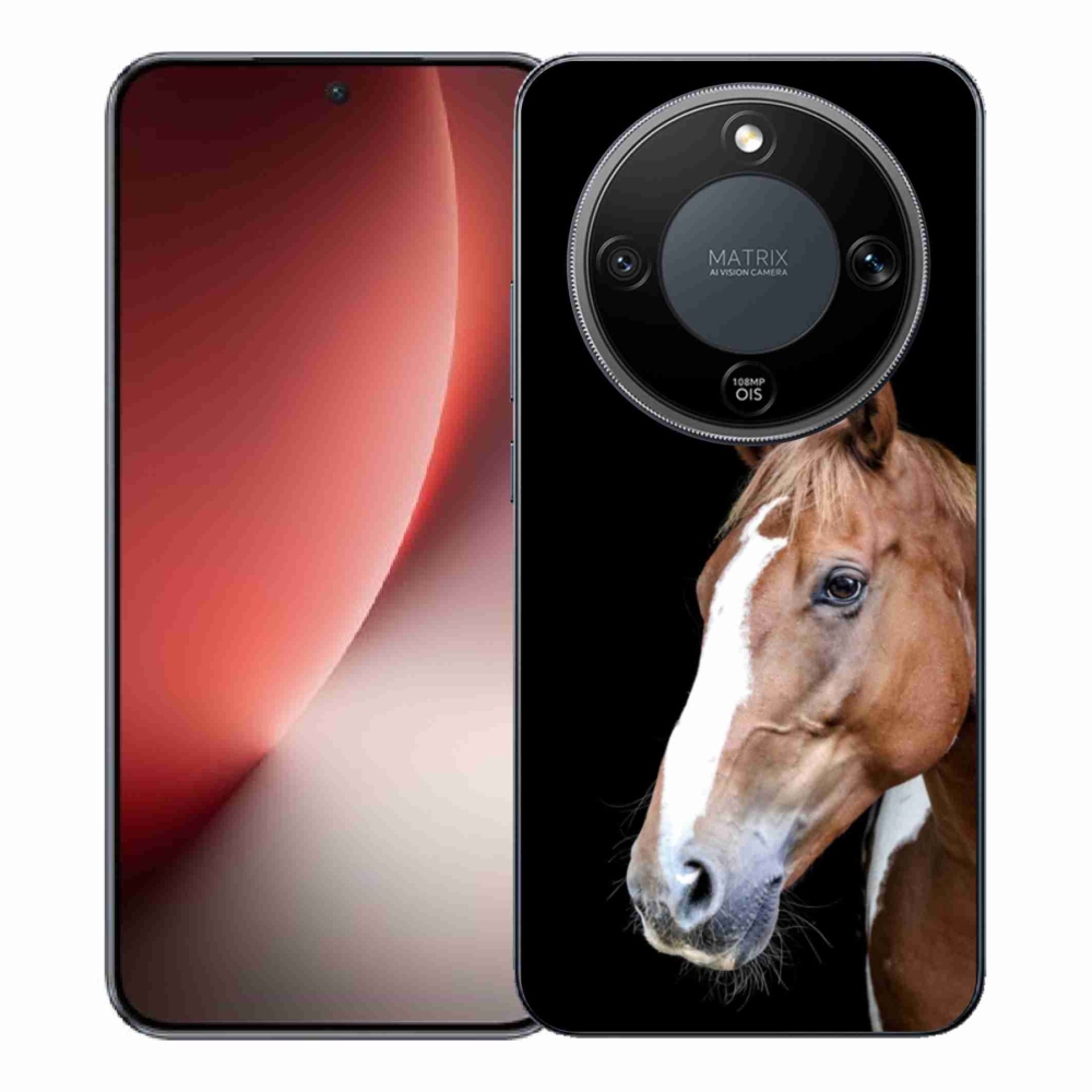 Gélový kryt mmCase na Honor Magic 8 Lite 5G - hnedý kôň 3