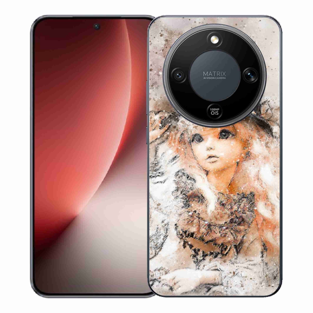 Gélový kryt mmCase na Honor Magic 8 Lite 5G - dievčatko s klobúkom