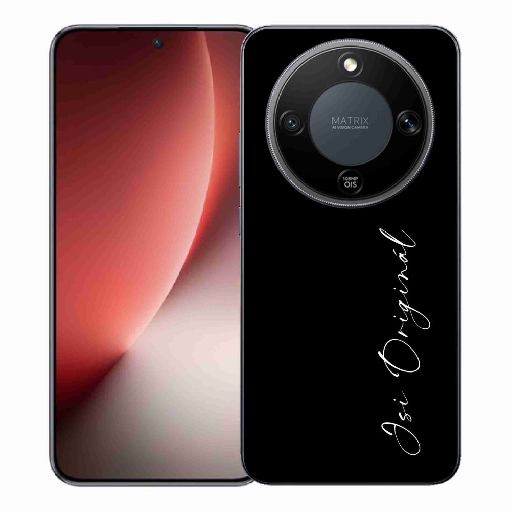 Gélový kryt mmCase na Honor Magic 8 Lite 5G - si originál čierne pozadie